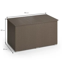 Kissenbox Braun 146 x 80 cm OK-Living
