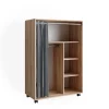 Kleiderschrank Doros Sonoma 100 x 146.6 cm offen rollbar Vicco