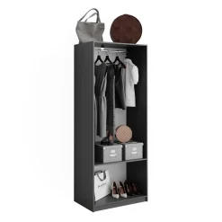 Kleiderschrank Elmo Anthrazit 80 x 200 cm Vicco