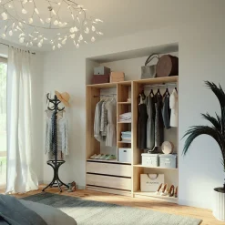 Kleiderschrank Elmo Sonoma 100 x 200 cm 2er Set Vicco