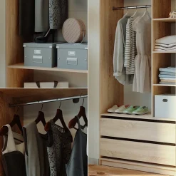 Kleiderschrank Elmo Sonoma 100 x 200 cm 2er Set Vicco