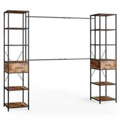 Kleiderschrank Fyrk Eiche rustikal 180 x 187 cm Vicco