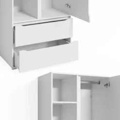 Kleiderschrank Ruben Weiß 80 x 189.9 cm Vicco