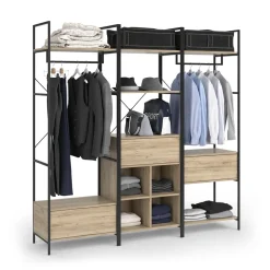 Kleiderschrankset Enya Holz 60 x 180 cm 3 Teile Vicco