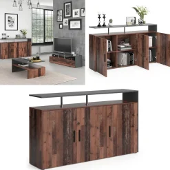 Kommode Amato Antikholz 35 x 91.6 cm Vicco