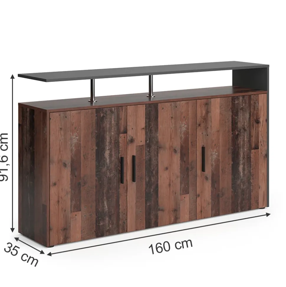 Kommode Amato Antikholz 35 x 91.6 cm Vicco