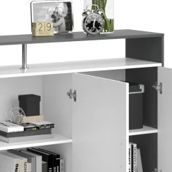 Kommode Amato Weiß/Anthrazit 35 x 91.6 cm Vicco