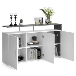 Kommode Amato Weiß/Anthrazit 35 x 91.6 cm Vicco