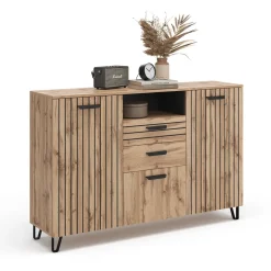 Kommode Amber Braun 38 x 100 cm Vicco