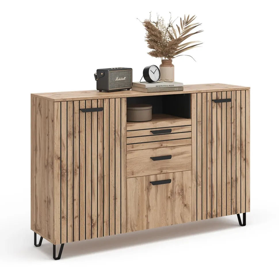 Kommode Amber Braun 38 x 100 cm Vicco