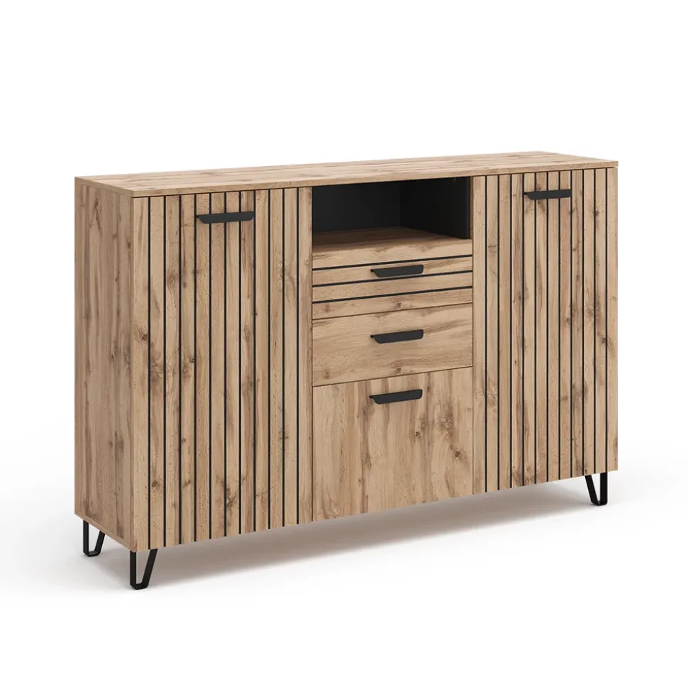 Kommode Amber Braun 38 x 100 cm Vicco