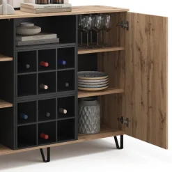 Kommode Amber Braun 38 x 100 cm mit 2 Türen Vicco