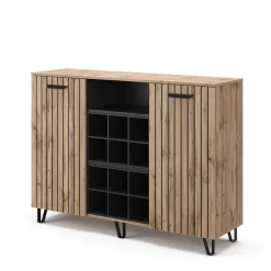 Kommode Amber Braun 38 x 100 cm mit 2 Türen Vicco