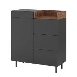 Kommode Anika Anthrazit 40 x 100 cm Vicco