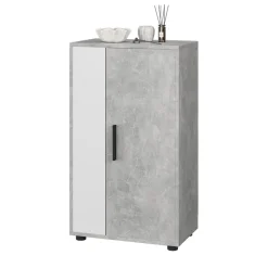 Kommode Berno Beton/Weiß 50.1 x 87.3 cm mit 2 Fächern Vicco