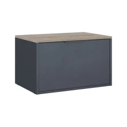 Kommode Betti Anthrazit/Sonoma 60 x 36 cm mit Türen Vicco