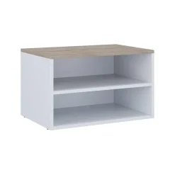 Kommode Betti Weiß/Sonoma 60 x 36 cm mit 2 Fächern Vicco