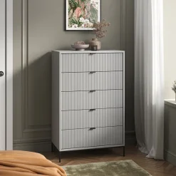 Kommode Eliza Grau 76 x 120 cm Vicco