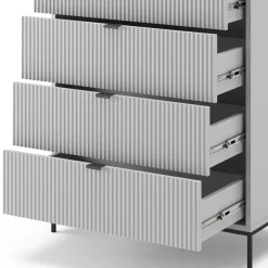 Kommode Eliza Grau 76 x 120 cm Vicco