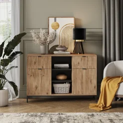 Kommode Eliza Viking Oak 120 x 81.2 cm mit 2 Schubladen und 2 Türen Vicco