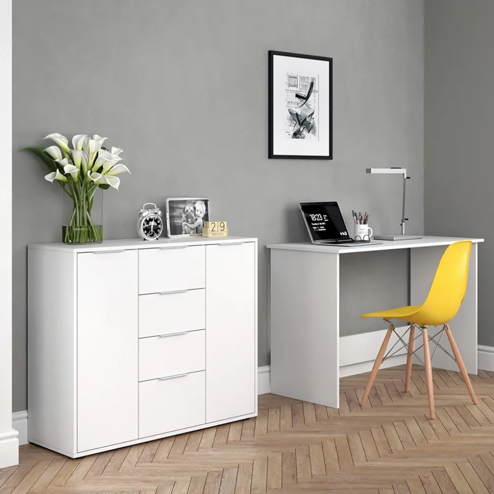 Kommode Leon Weiß 35 x 84 cm Vicco