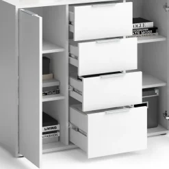 Kommode Leon Weiß 35 x 84 cm Vicco