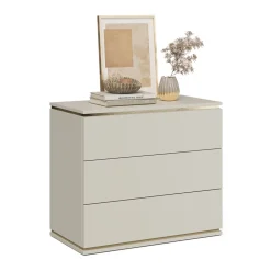 Kommode Linette Cashmere 80 x 70 cm mit 3 Schubladen Vicco