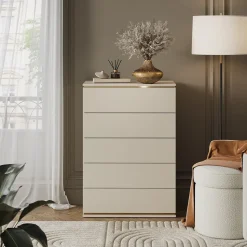 Kommode Linette Cashmere 76 x 109.1 cm mit 5 Schubladen Vicco