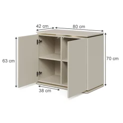 Kommode Linette Cashmere 80 x 70 cm mit 4 Fächern Vicco