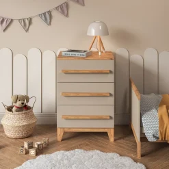 Kommode Malia Cashmere 60 x 88 cm mit 3 Schubladen Vitalispa