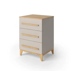 Kommode Malia Cashmere/Eiche 60 x 88 cm Vitalispa