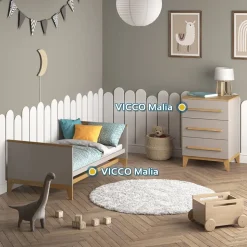 Kommode Malia Cashmere/Eiche 60 x 88 cm Vitalispa