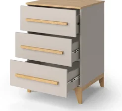 Kommode Malia Cashmere/Eiche 60 x 88 cm Vitalispa