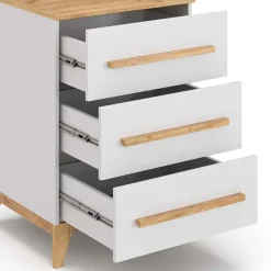 Kommode Malia Weiß 53.4 x 88 cm Vitalispa