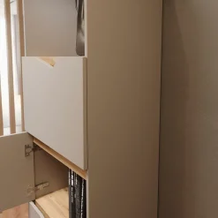 Kommode Marelle Grau 60 x 169.5 cm mit 4 Fächern Vicco