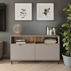 Kommode Marelle Greige/Artisan 140 x 81.3 cm mit 2 Türen Vicco