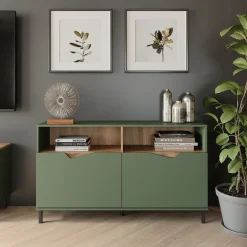 Kommode Marelle Grün/Artisan 140 x 81.3 cm mit 2 Türen Vicco