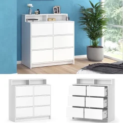 Kommode Naara Weiß 40.3 x 100.6 cm Vicco