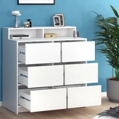 Kommode Naara Weiß 40.3 x 100.6 cm Vicco