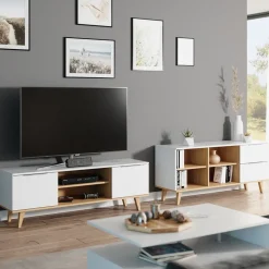 Kommode Nautica Weiß 40 x 61 cm Vicco