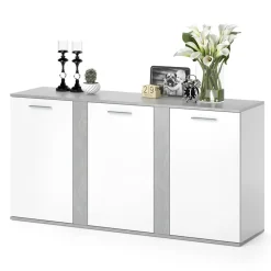 Kommode Novelli Beton 40 x 80 cm mit Türen Vicco