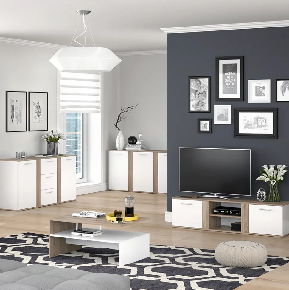 Kommode Novelli Sonoma 40 x 80 cm mit Türen Vicco