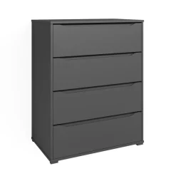 Kommode Ruben Anthrazit 48 x 101.6 cm mit 4 Schubladen Vicco