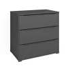 Kommode Ruben Anthrazit 48 x 77.6 cm mit 3 Schubladen Vicco