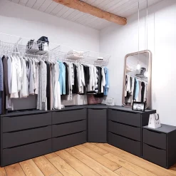 Kommode Ruben Anthrazit 48 x 77.6 cm mit 3 Schubladen Vicco