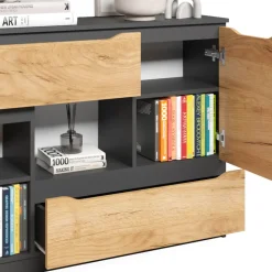 Kommode Ruben Goldkraft Eiche 120 x 84 cm mit Schubladen Vicco