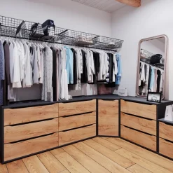 Kommode Ruben Goldkraft Eiche 48 x 77.6 cm mit Schubladen Vicco