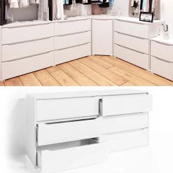 Kommode Ruben Weiß 48 x 77.6 cm Vicco