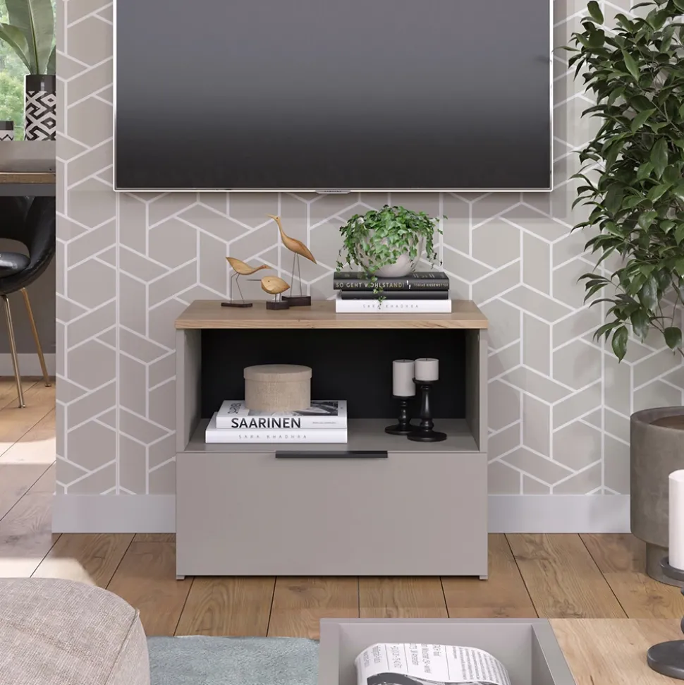 Kommode Wido Greige 60 x 50 cm mit klappe Vicco