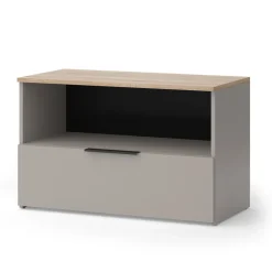 Kommode Wido Greige 80 x 50 cm mit 1 geschlossenem Fach Vicco